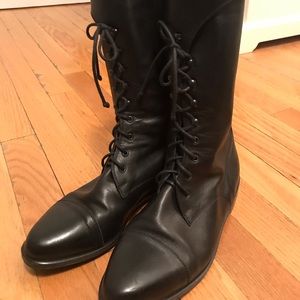 VINTAGE Walter Steiger Lace Up Boots w/ Buckle